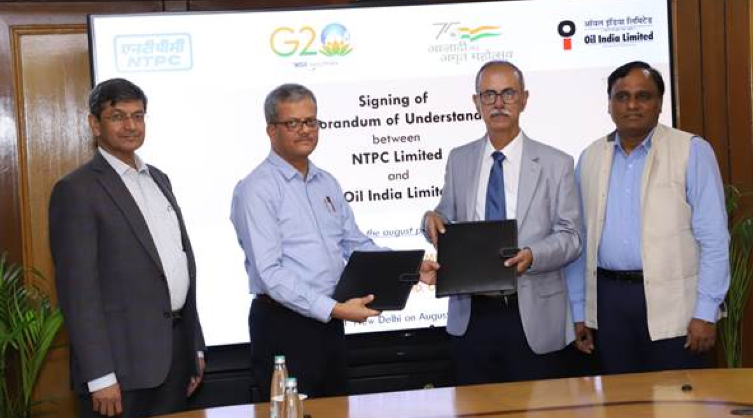 NTPC and OIL unite for the renewable energy revolution and net zero 2070 goal