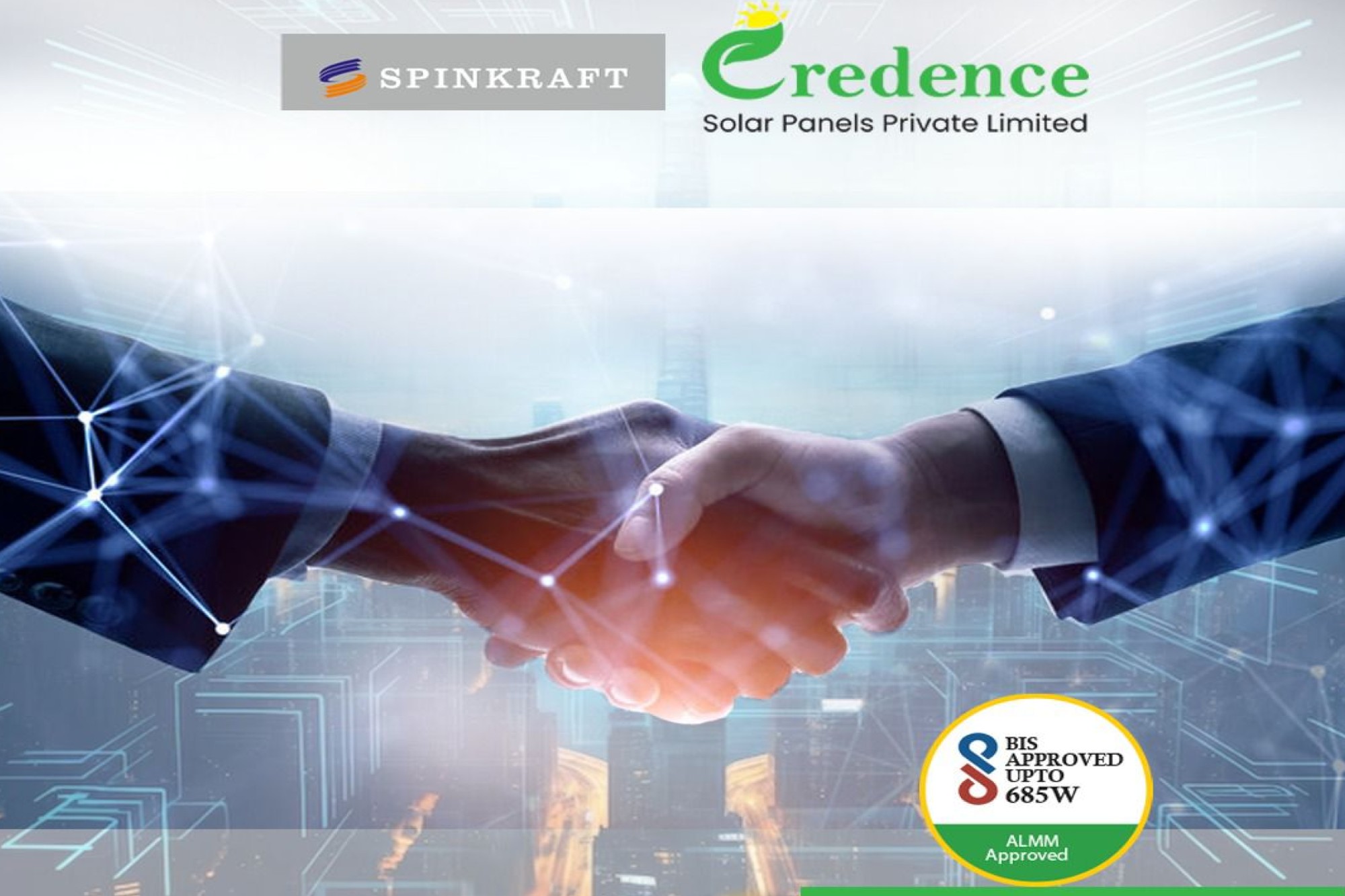 Credence Solar and Spinkraft ventures unite to meet high-wattage pv module demand