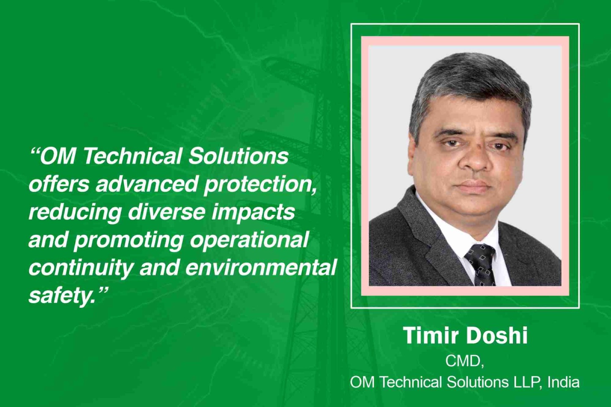 CMCE technology protecting Indian industries from lightning