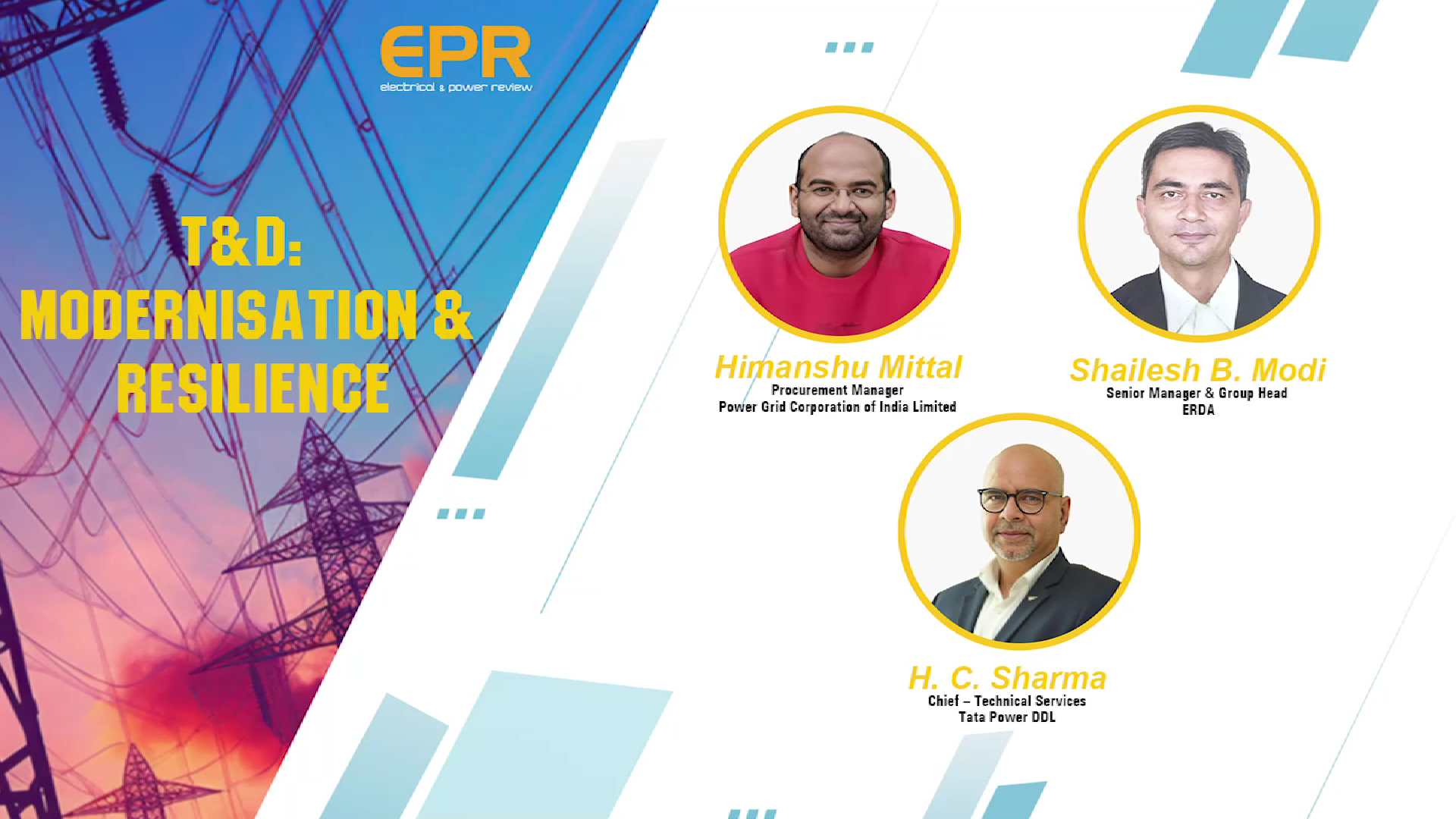 T&D Modernisation & Resilience | Panel Discussion | EPR Magazine