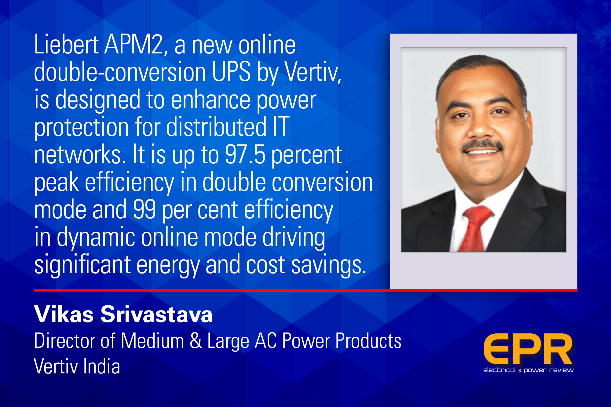 Vertiv implementing efficient power solutions in Data Centers