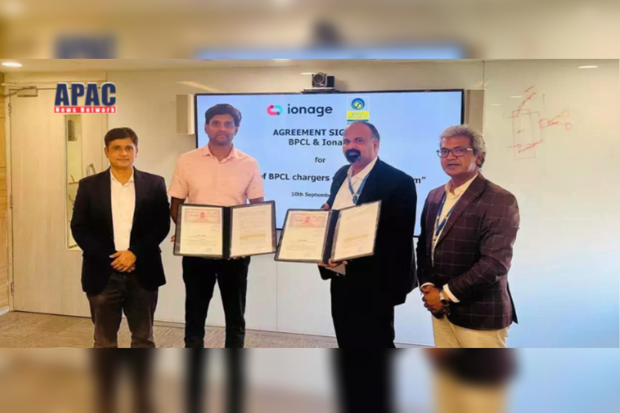 BPCL & IONAGE join forces to revolutionise EV charging network ccross India