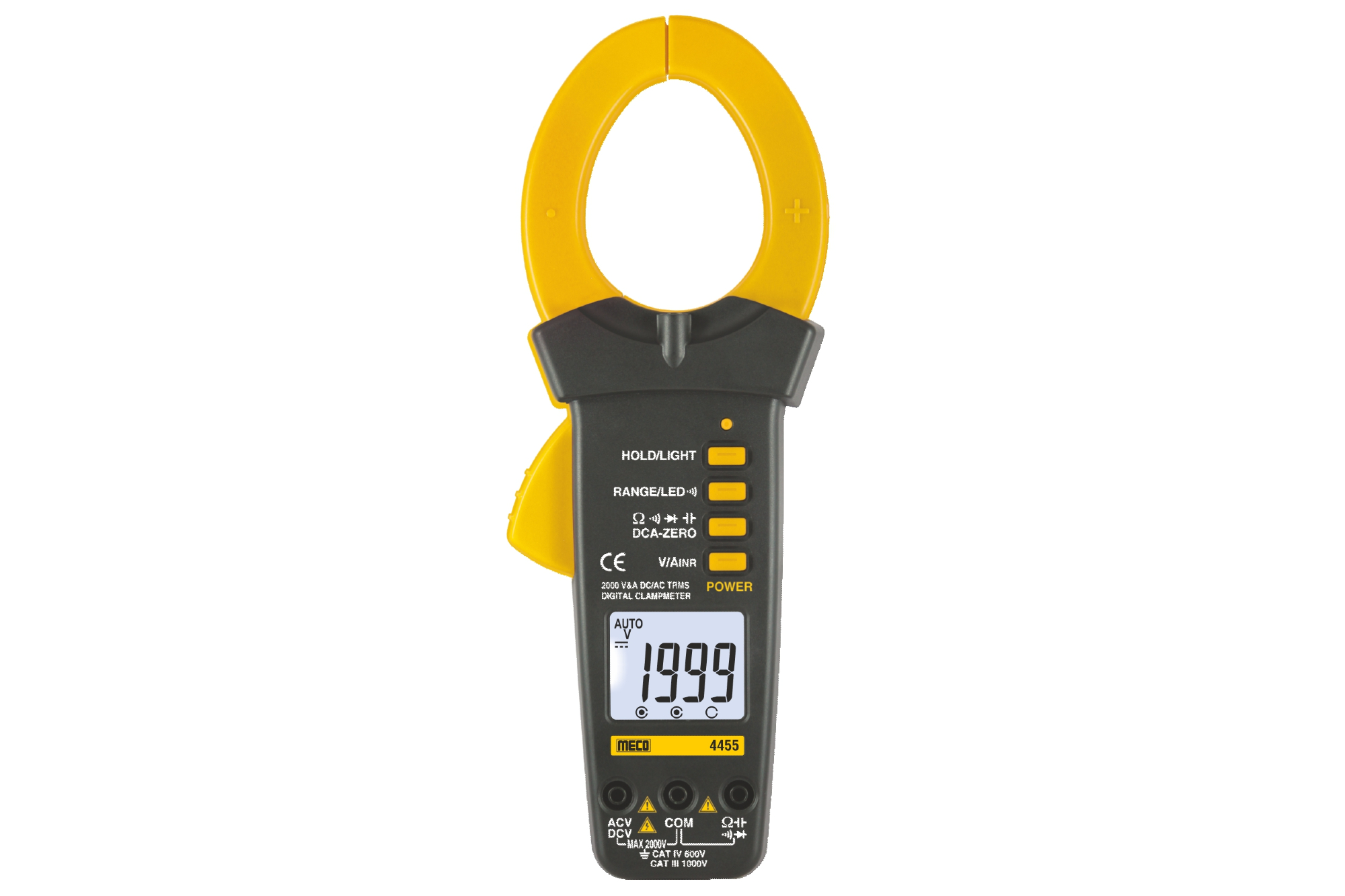 The MECO Solar Clamp Meter (Model 4455) with advanced features for comprehensive testing