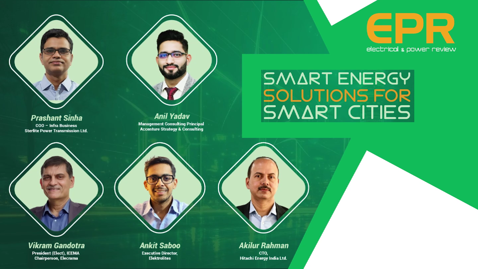 Smart Energy Solutions for Smart Cities | Panel Discussion | EPR Magazine