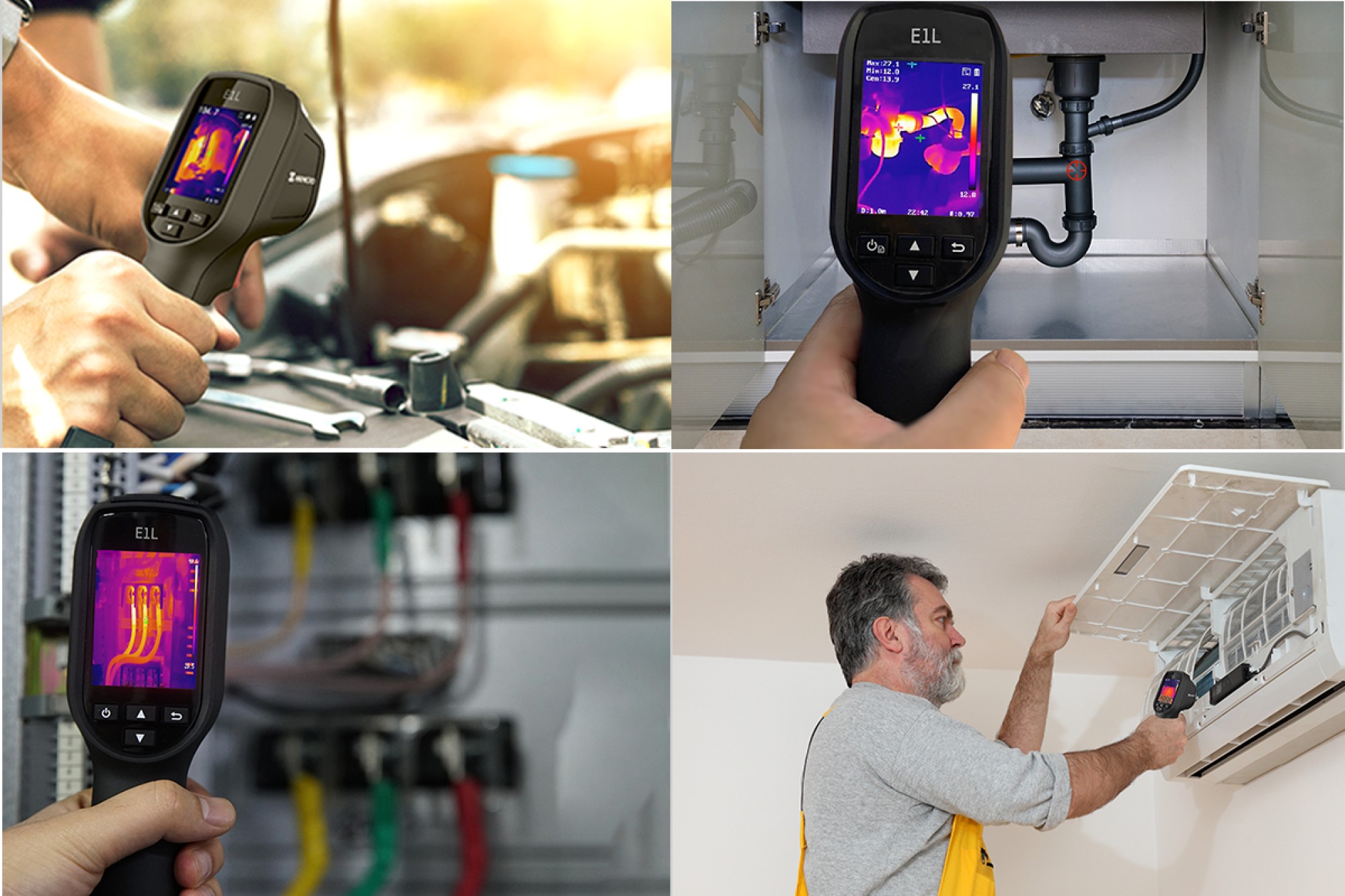 Enhancing electrical safety and efficiency by using thermal cameras