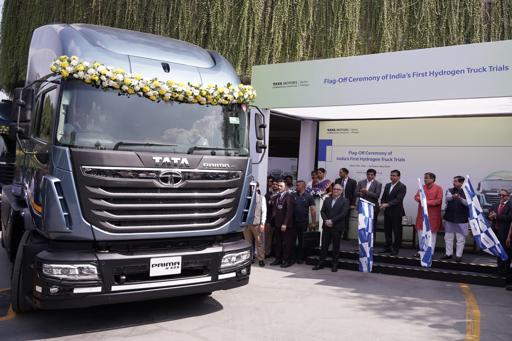 Tata motors launches first-ever trials of hydrogen-powered heavy-duty trucks